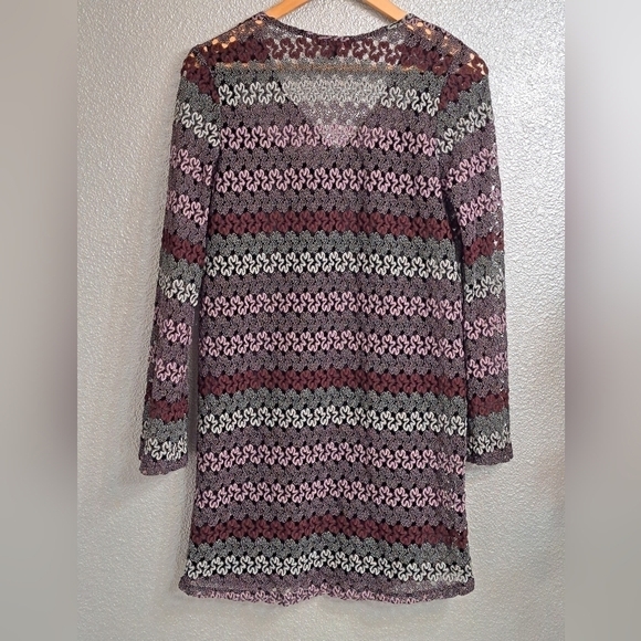 Be Bop Crocheted Mini Dress/Tunic   Size L - Picture 4 of 9